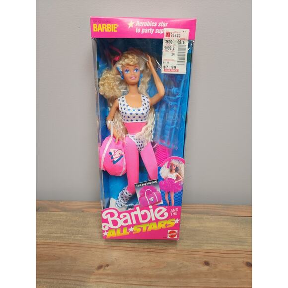 Mattel Other - Vintage 1989 Mattel Barbie and the All Stars Aerobic Workout Doll #9099
